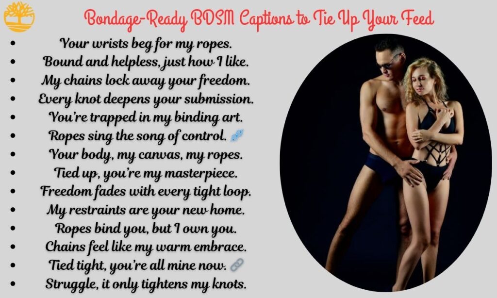 Bondage-Ready BDSM Captions to Tie Up Your Feed