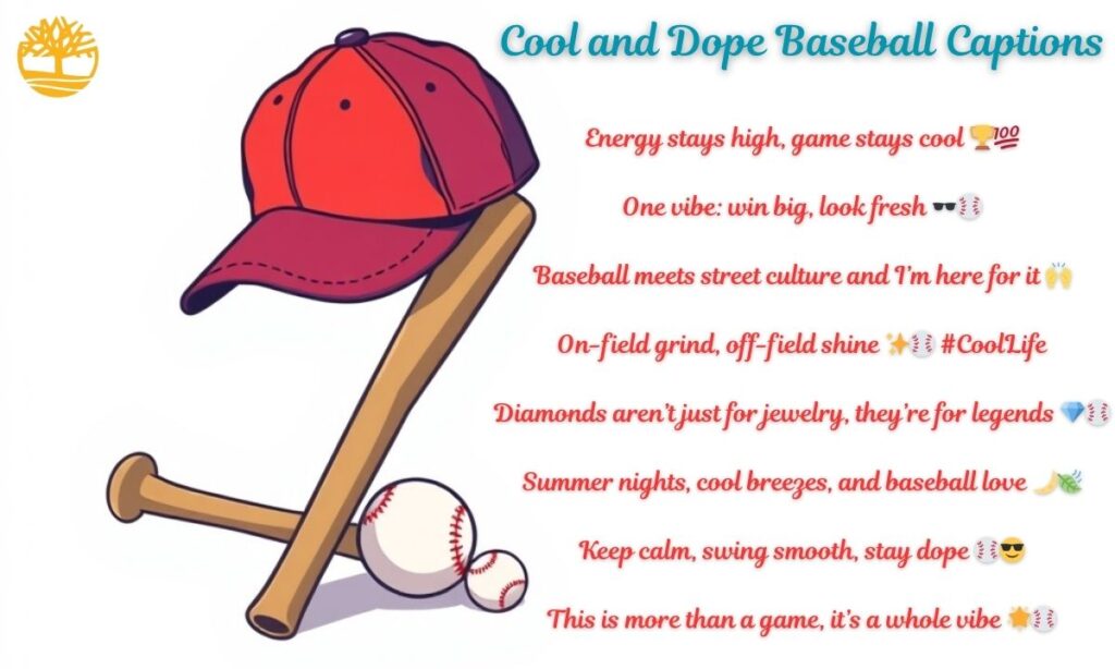 Cool and Dope Baseball Captions