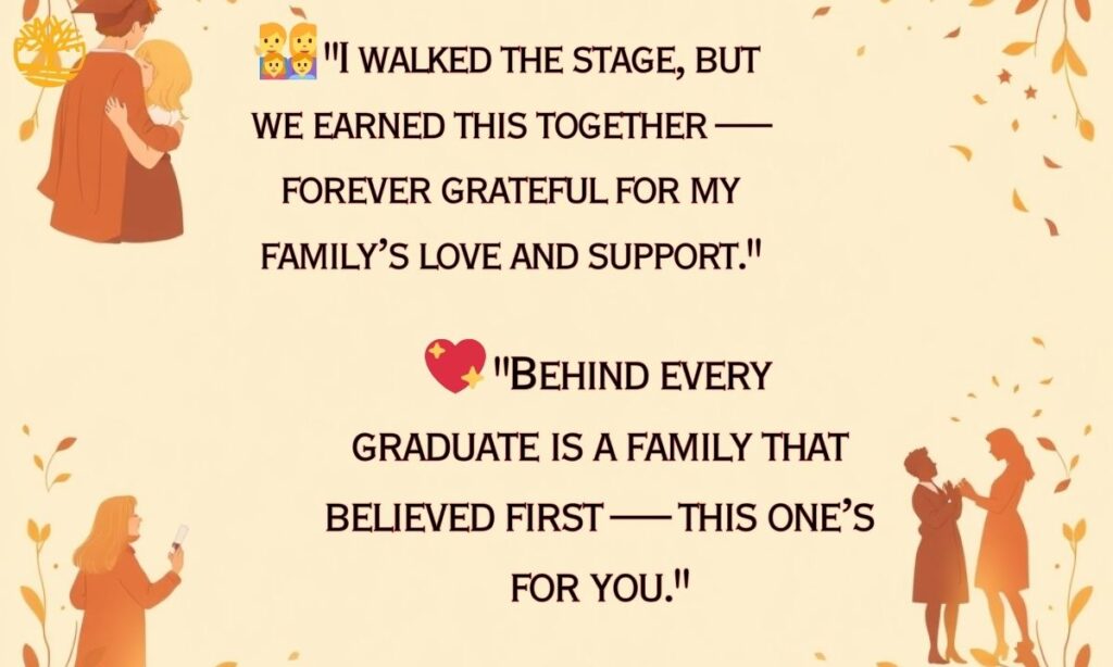 Graduation Captions for Family