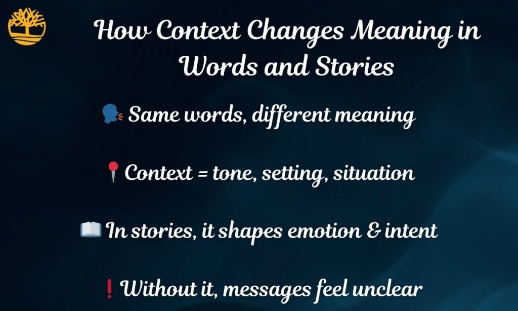 How Context Changes Meaning in Words and Stories