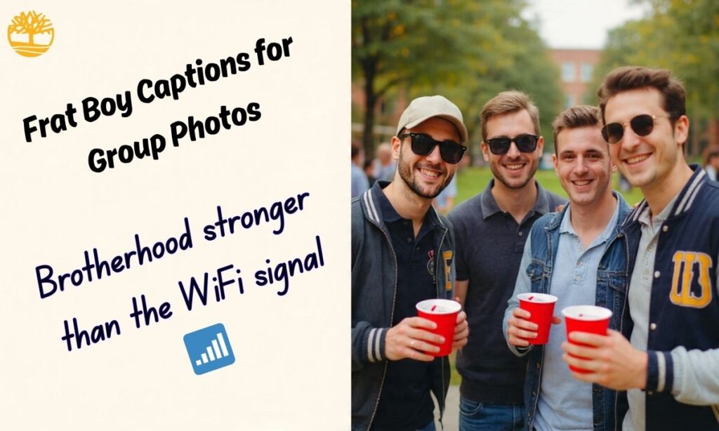 Frat Boy Captions for Group Photos