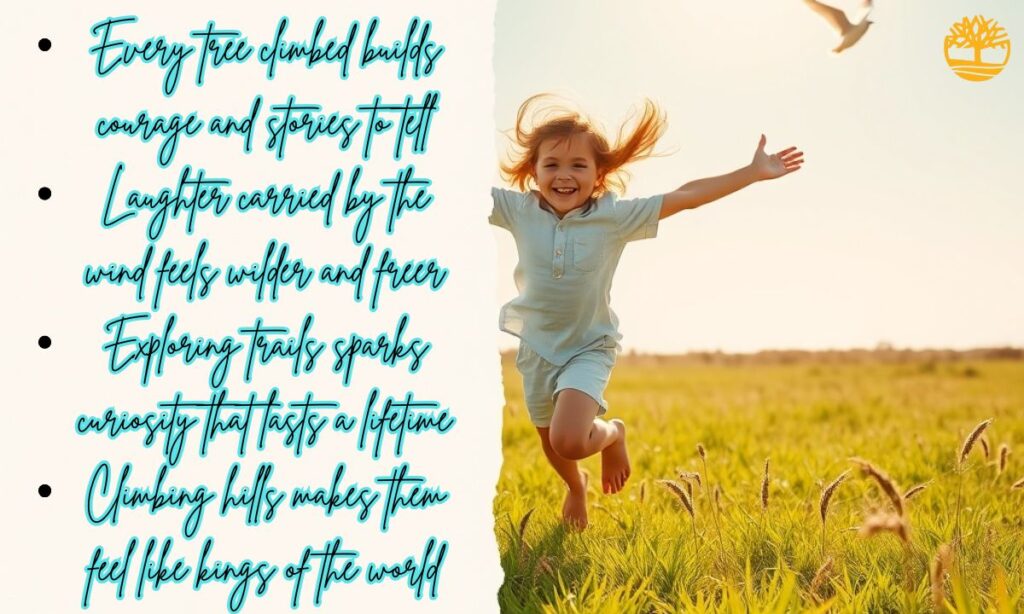Freedom and Outdoor Play Captions
