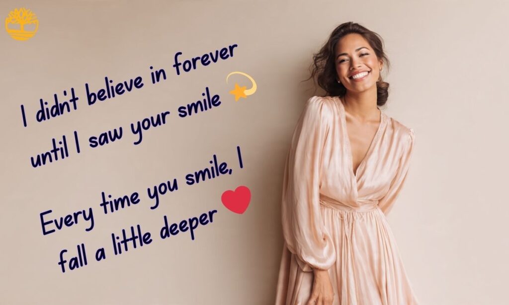 Romantic Smile Captions for Instagram