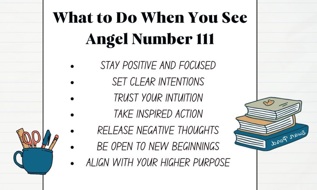 What to Do When You See Angel Number 111