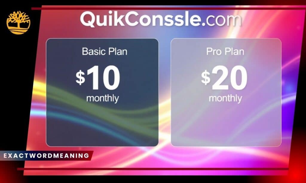 QuikConsole com Pricing Plans 2025