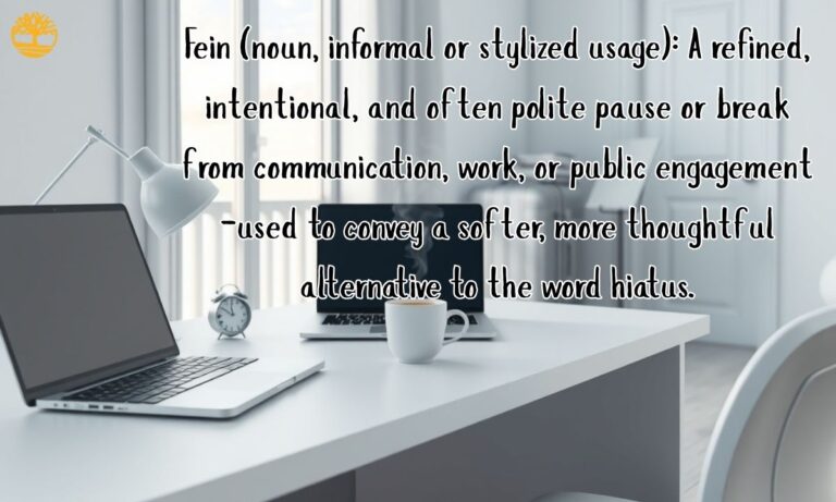 Fein Definition: Meaning, Usage, and Polite Alternatives to ‘Hiatus’