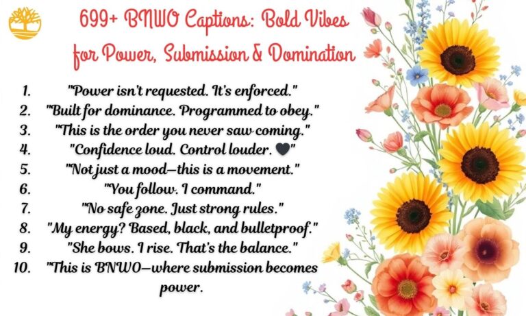 699+ BNWO Captions Bold Vibes for Power, Submission & Domination