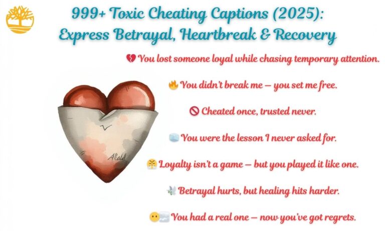 999+ Toxic Cheating Captions (2025) Express Betrayal, Heartbreak & Recovery