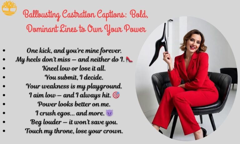 Ballbusting Castration Captions: Bold, Dominant Lines to Own Your Power