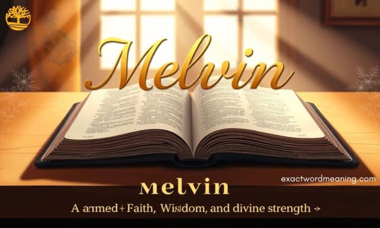 Melvin Meaning in Bible – Spiritual Significance, Origin, and Symbolic Insights