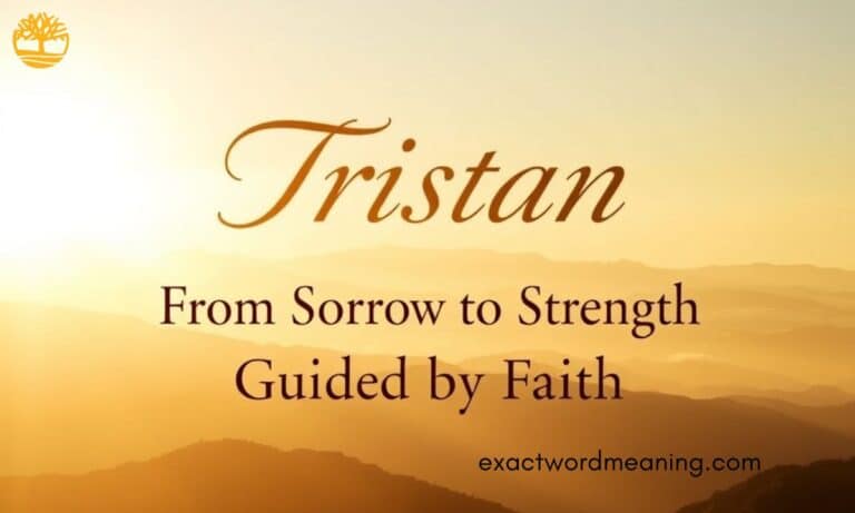 Tristan Meaning in Bible: Origin, Spiritual Symbolism & Verses