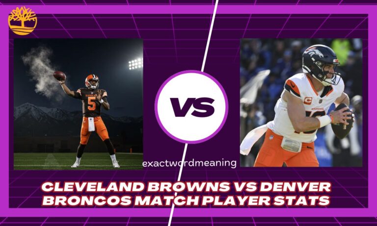 Cleveland Browns vs Denver Broncos Match Player Stats (2025 Full Game Recap)