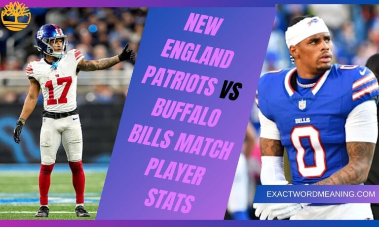 New England Patriots vs Buffalo Bills Match Player Stats