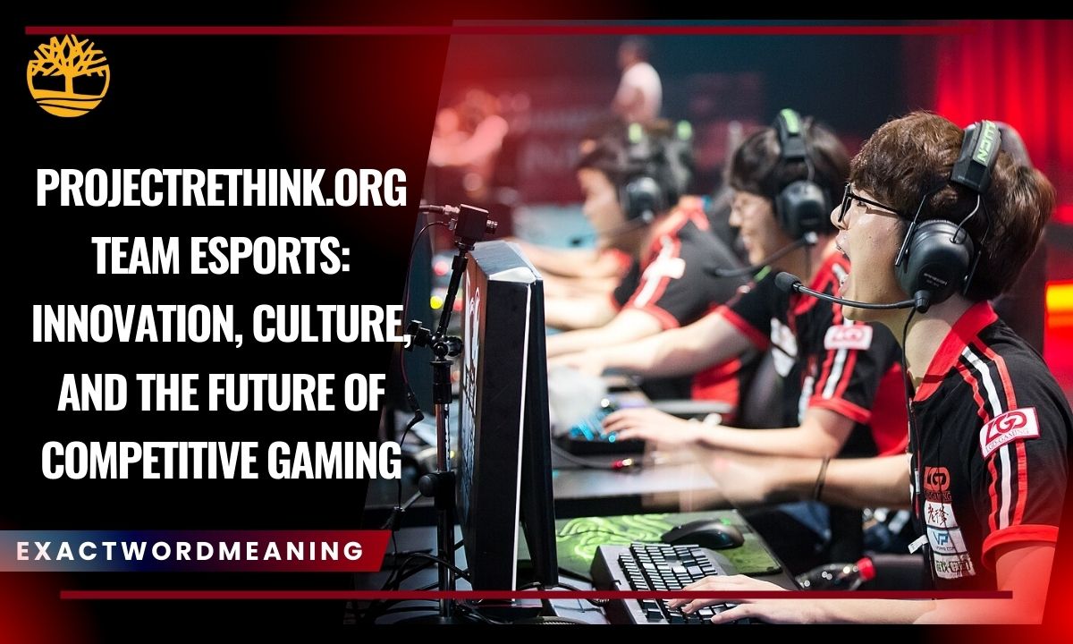 ProjectRethink.org Team Esports: Innovation, Culture, and the Future of Competitive Gaming