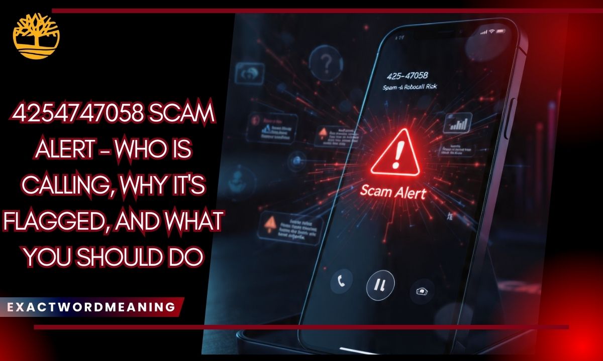 4254747058 Scam Alert – Who Is Calling, Why It's Flagged, and What You Should Do