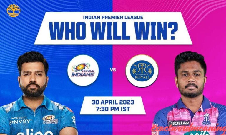 Mumbai Indians Vs Rajasthan Royals Timeline