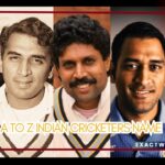 A to Z Indian Cricketers Name – Complete Alphabetical Guide
