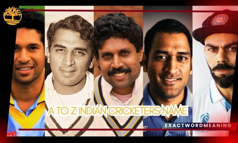 A to Z Indian Cricketers Name – Complete Alphabetical Guide
