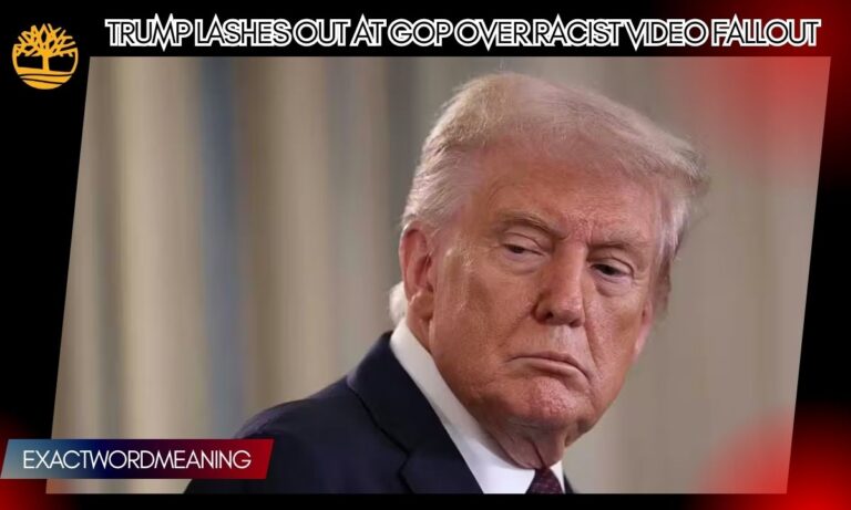 Trump Lashes Out at GOP Over Racist Video Fallout
